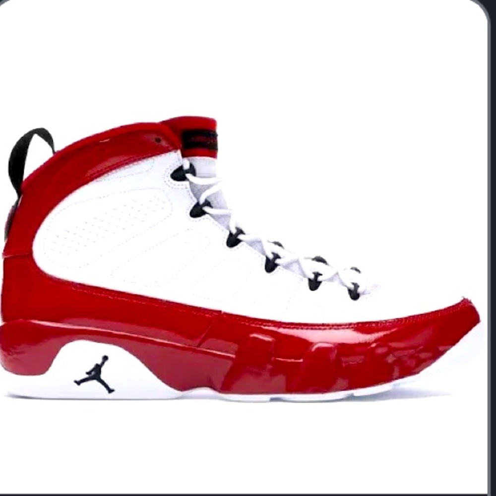 Jordan 9 retro gym white and red